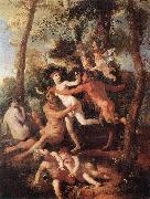 POUSSIN, Nicolas Pan and Syrinx fh Sweden oil painting reproduction